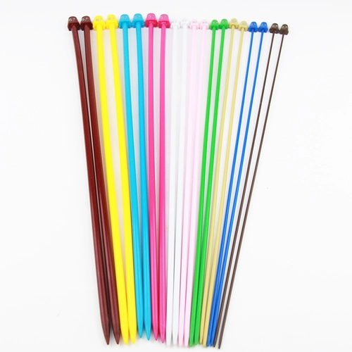 Цвет одноположенная игольчатая шерстяная шерстяная стержень Игла Пластиковая шарф иглы иголка толстый палоч