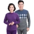 Huayouyuan trung và già tuổi cotton quần áo mùa thu quần dài phụ nữ mẹ đồ lót nhiệt ông già cha phù hợp với phần mỏng