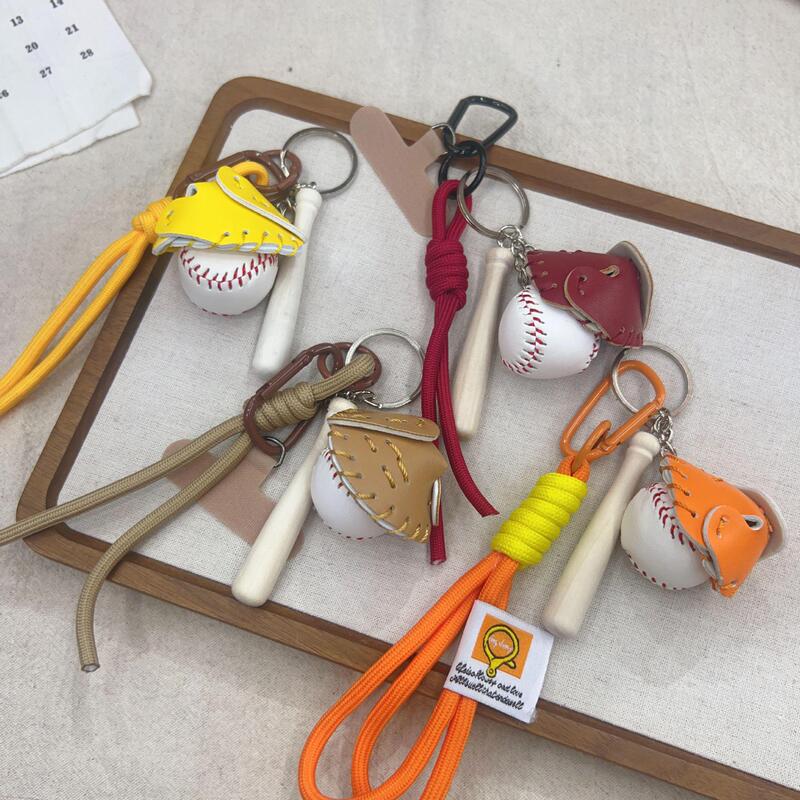 Cute Mini Cross-Border Popular Baseball Keychain Bag Pendant Softball Glove Softball Baseball Pendant Keychain