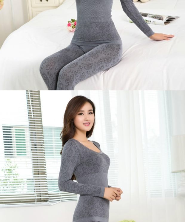 2018 nữ Modal body định hình cơ thể đồ lót mùa thu quần dài áo len cotton đáy quần học sinh ấm áp set đồ mùa đông quần áo giữ nhiệt nam lót nhung