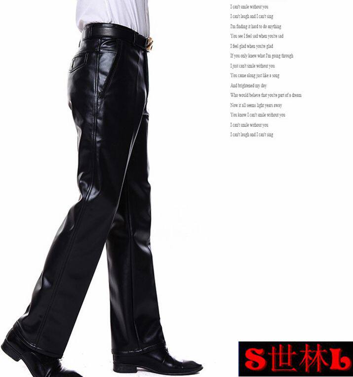 Pantalon cuir homme droit pour automne - Ref 1488965 Image 13