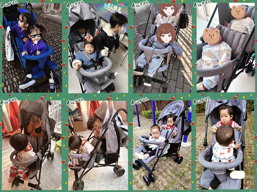 Детская складная прогулочная коляска для близнецов для двоих с зонтиком