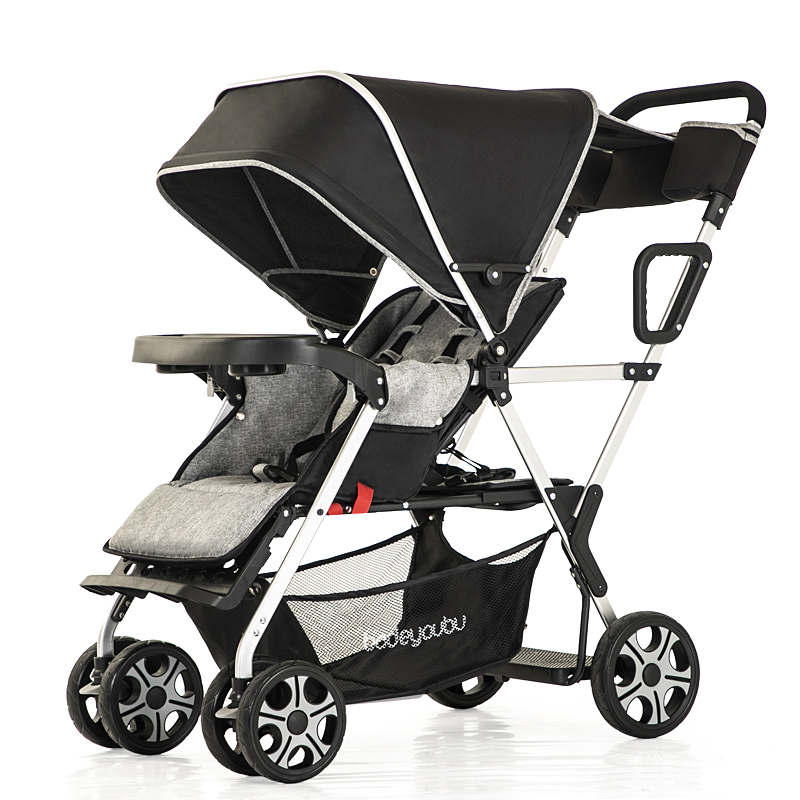 bodeyoubu big child double twin baby stroller child folding seat light