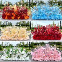 New Wedding Celebration Big land Flowers Emulated Silk Flowers finished Deco Flowers Row Hotel Flower Wall Road Citation Wedding Floral