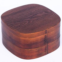 Japanese willow solid wood lacquer waterproof sushi box enlarged picnic lunch box home storage moon cake packaging lunch box