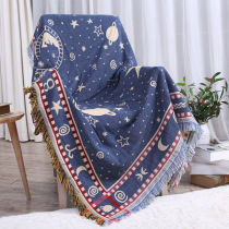 American country sofa blanket casual blanket cotton thread carpet art tapestry cover towel sofa towel sofa cushion sofa towel