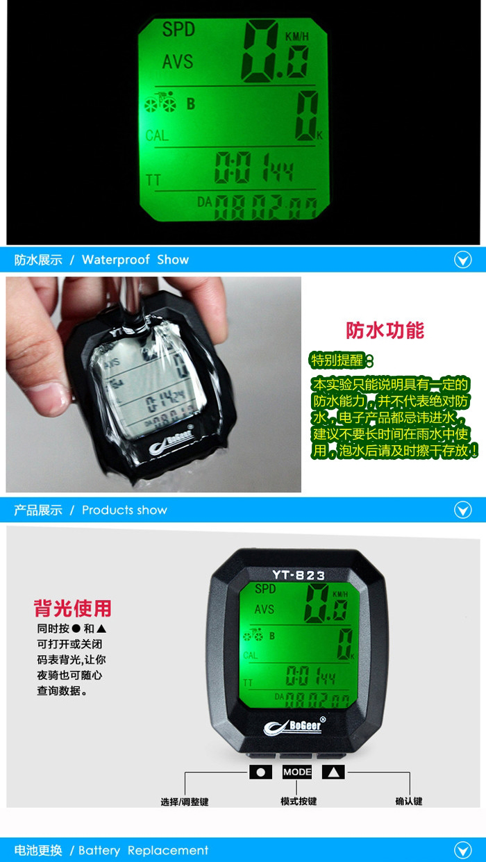 Tableau de bord vélo BOGEER - Ref 2438816 Image 4