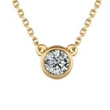 Натуральная бриллиантовая подвеска, классическая универсальная цепочка, золото 750 пробы