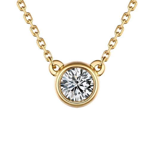 Натуральная бриллиантовая подвеска, классическая универсальная цепочка, золото 750 пробы