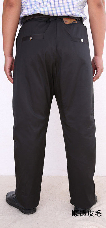 Pantalon cuir homme droit pour hiver - Ref 1482465 Image 8