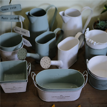 Foreign Trade Garden Groceries-Gardening hipster Iron Oval Paint Small Flower Pot