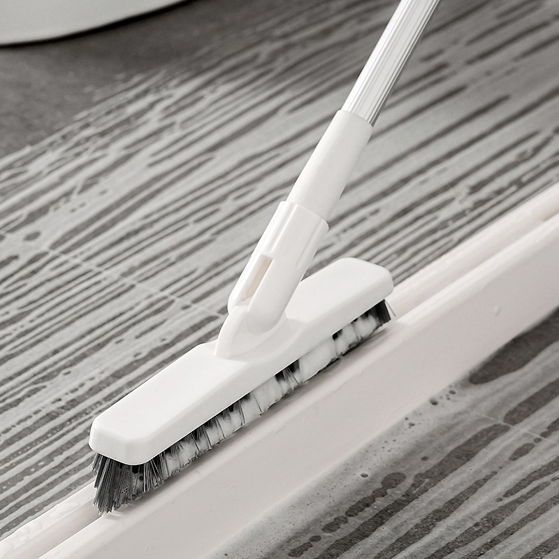 Tile powder room supplies household floor brush bathroom gap brush retractable long handle hard bristle cleaning brush toilet wall brush