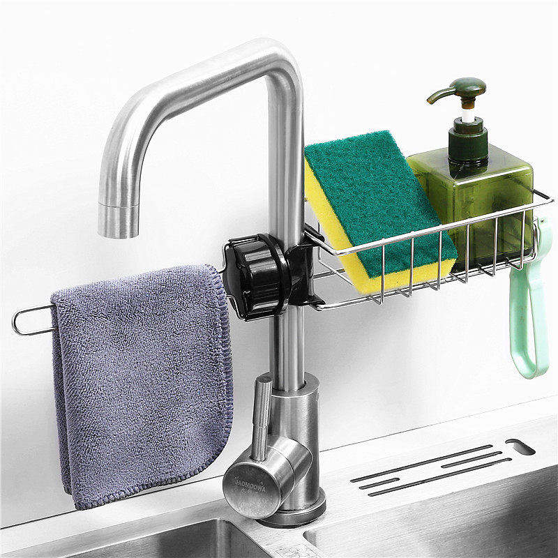 Kitchen utensils, small department stores, household large-scale sink, drain basket with rag rack, dishwasher rack