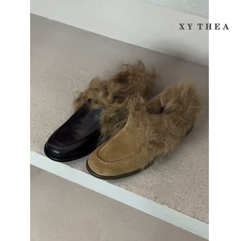 Sheepskin Version! Slip-On Chunky Heel Furry Loafers for Women, 2026 New Autumn and Winter Leather Shoes with Added Fleece for Warmth Sheepskin Version! Slip-On Chunky Heel Furry Loafers for Women, 2026 New Autumn and Winter Leather Shoes with Added Fleece for Warmth