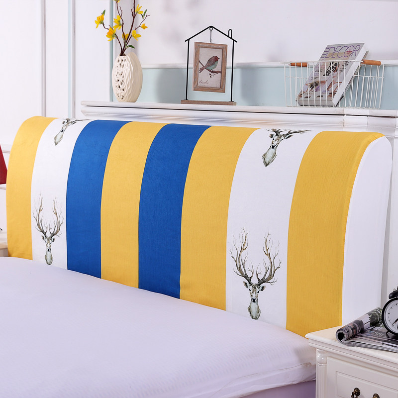 Headboard headboard headboard cover dust cover 1 5m bed 1 8m bed minimalist modern elastic all-bag European-style solid wood protective sleeve