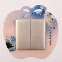 Switch protective cover wall sticker acrylic waterproof household simple Nordic style washable light socket decorative frame