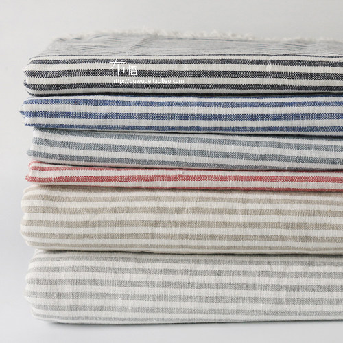 Special price foreign trade day style and upscale color loom full cotton cloth table cloth dining cushion striped fabric handmade DIY