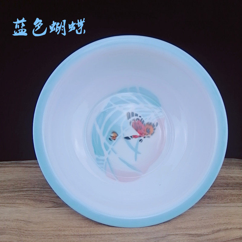 Thickened enamel basin double enamel basin small baby wash pp porcelain basin children wash basin cartoon basin wash basin