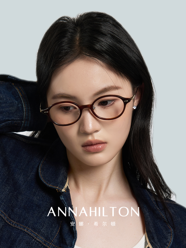 Malark&Annahilton Tortoiseshell Nerd Glasses with Prescription for Nearsightedness, Can Be Fitted with Blue Light Blocking, High Prescription, Small Frame
