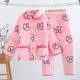 Mùa đông mẹ trung niên mẹ dày ba lớp mặc đồ ngủ phụ nữ flannel san hô nhung ấm áp mẹ chồng