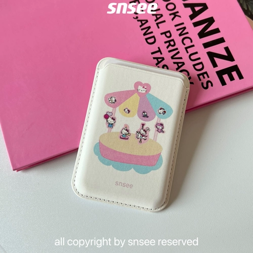 Snsee magSafe держатель для карт подходит для магнитного кожаного держателя для карт Apple iphone14promax