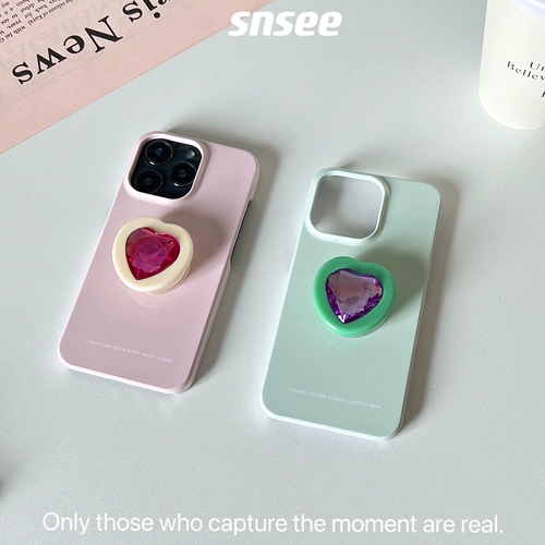 Apple, освежающая импортная милая подушка безопасности, трубка, iPhone 13, чехол для телефона, iphone, 14promax, в корейском стиле, с драгоценным камнем, 13promax