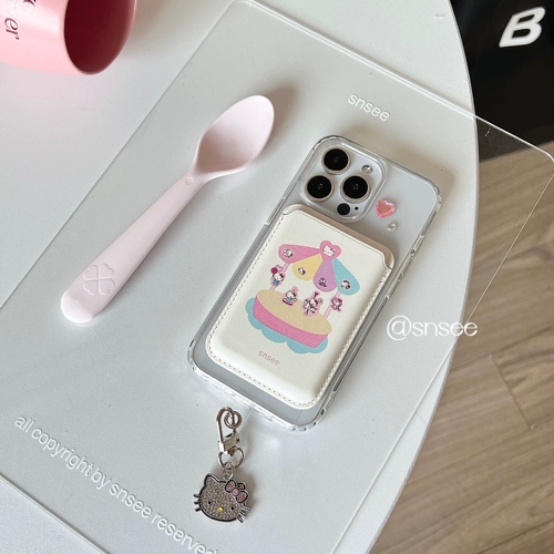 Snsee magSafe держатель для карт подходит для магнитного кожаного держателя для карт Apple iphone14promax