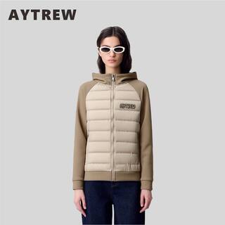 Aytrew men's and women's same style down jacket winter couple short stand collar warm bread jacket dopamine jacket