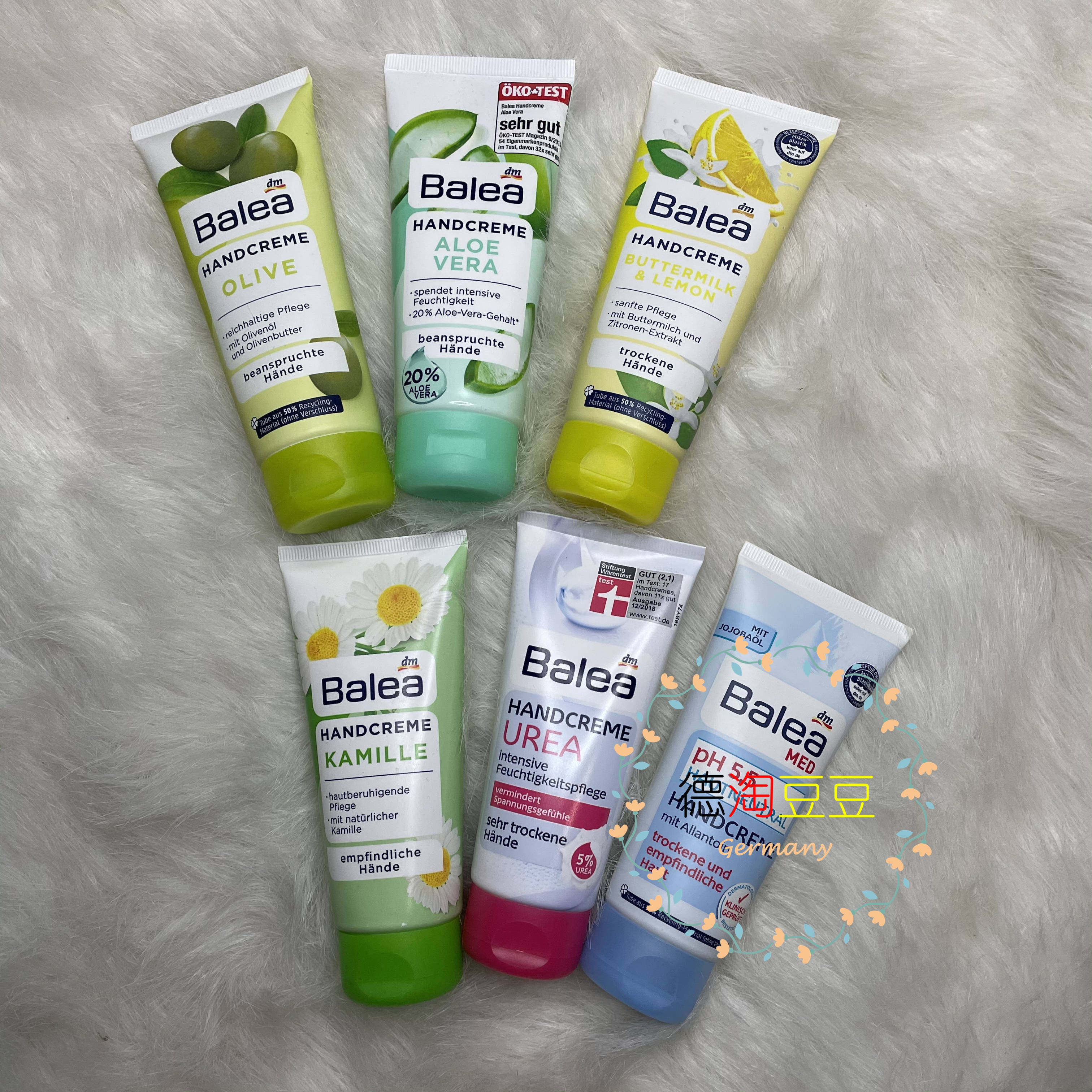 3 in stock Germany balea Gualoya Chamomile Olive Oil Lemon moisturizing moisturizing hand cream