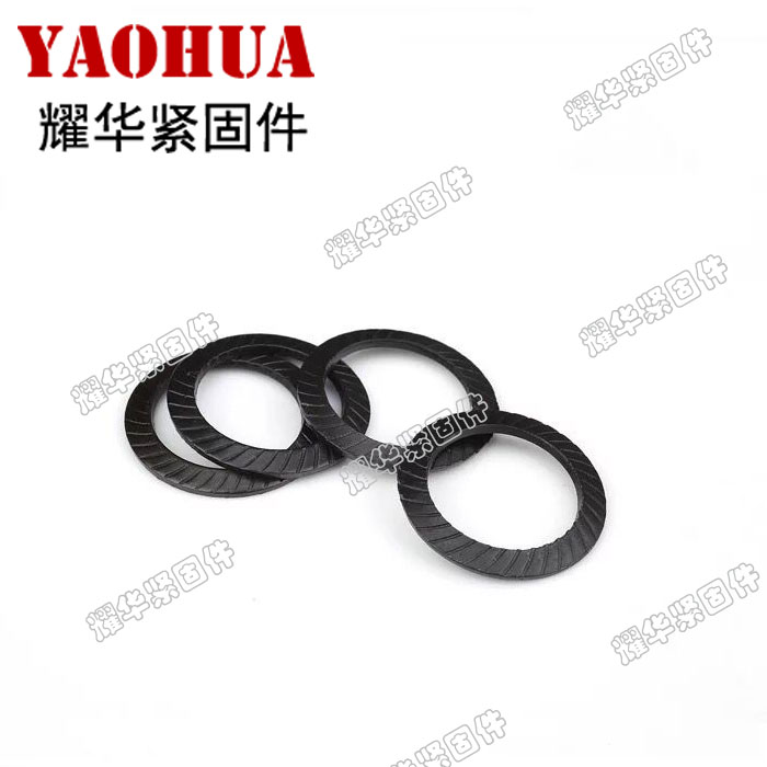 DIN9250 Double Sided Tooth LockIng Gasket S Type Anti-loosenIng Gasket Knurled Gasket Black 65MnM3-M36