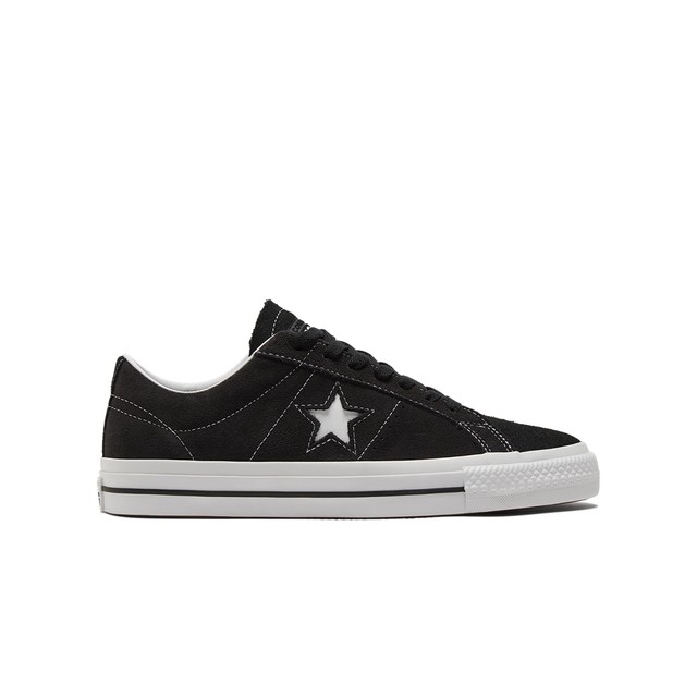 Converse OneStarPro ເກີບກະເປົ໋າສະເກັດບອດແບບສົ້ນເທິງແບບສົ້ນເທິງສີດໍາ 171327C