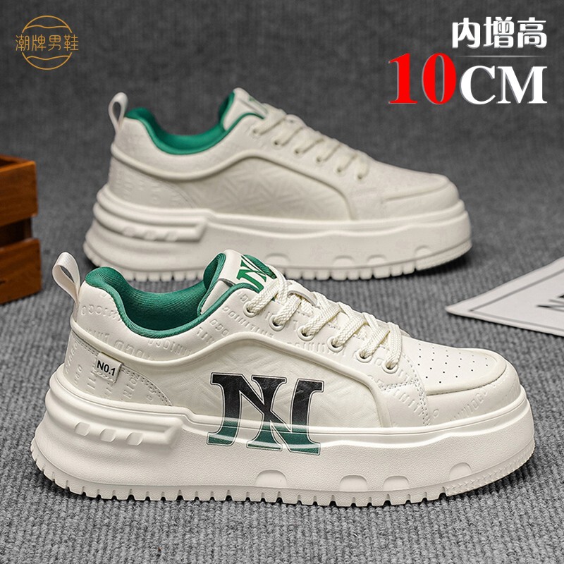 Men's Shoes 2026 New Summer Versatile Breathable Invisible Height-Increasing Shoes Men's 10cm Thick-Soled Sports Casual White Sneakers