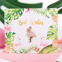 Открытка, фламинго