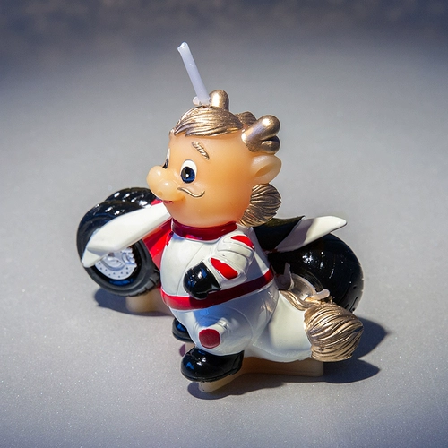 Новинка мотоцикл Зодиаки Животные творческие мультипликационные свечи Детской вечеринка по случаю дня рождения