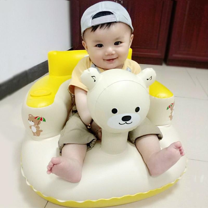 Inflatable Small Sofa Infant Baby School Chair Child Seat Air Cushion Chair Single Cute Four 6 Months 8