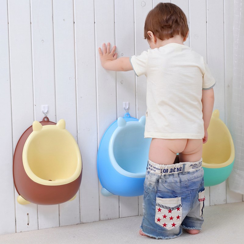 Baby Pee Bucket Children Flush Hanging Wall Standing Urine Trough Kindergarten Boys Toilet Urinal Sitting Poop Toilet