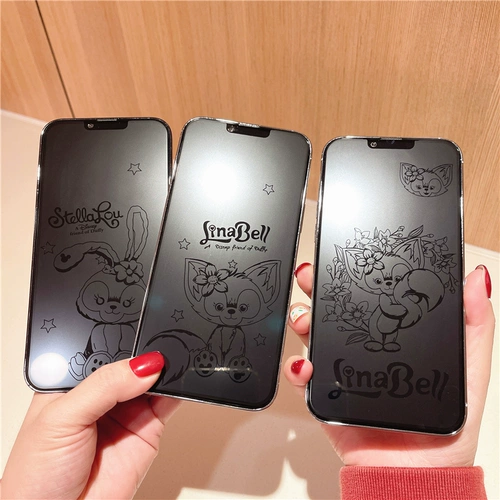 Cartoon Shadow подходит для iPhone13, смягченная пленка 12pro Max Anti -Finger Pattern Matte XS Apple 11 Full Screen XR