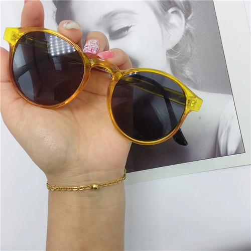 Star Internet Red Rame Rame Ruge Women's Super Black Meic Mirror Corean Retro маленькое лицо круглое лицо куркумы солнцезащитные очки