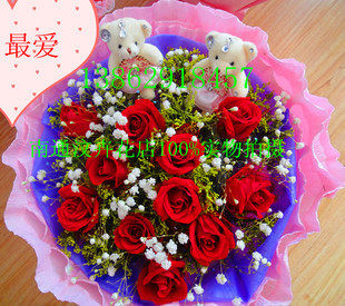 生日红粉紫香槟玫瑰礼盒南通鲜花店同城速递如皋通州海门海安如东