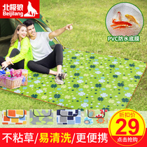 Outdoor picnic mat childrens floor mat outdoor beach tent camping portable waterproof thick lawn mat picnic cloth