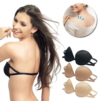 Victoria's Secret Sexy Strapless Backless Bra with Off-Shoulder Design, Front Closure, Anti-Slip, and Push-Up Features