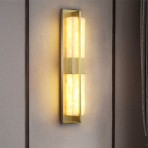 All copper marble wall lamp modern villa hotel bedroom living room TV background wall corridor creative large long wall lamp