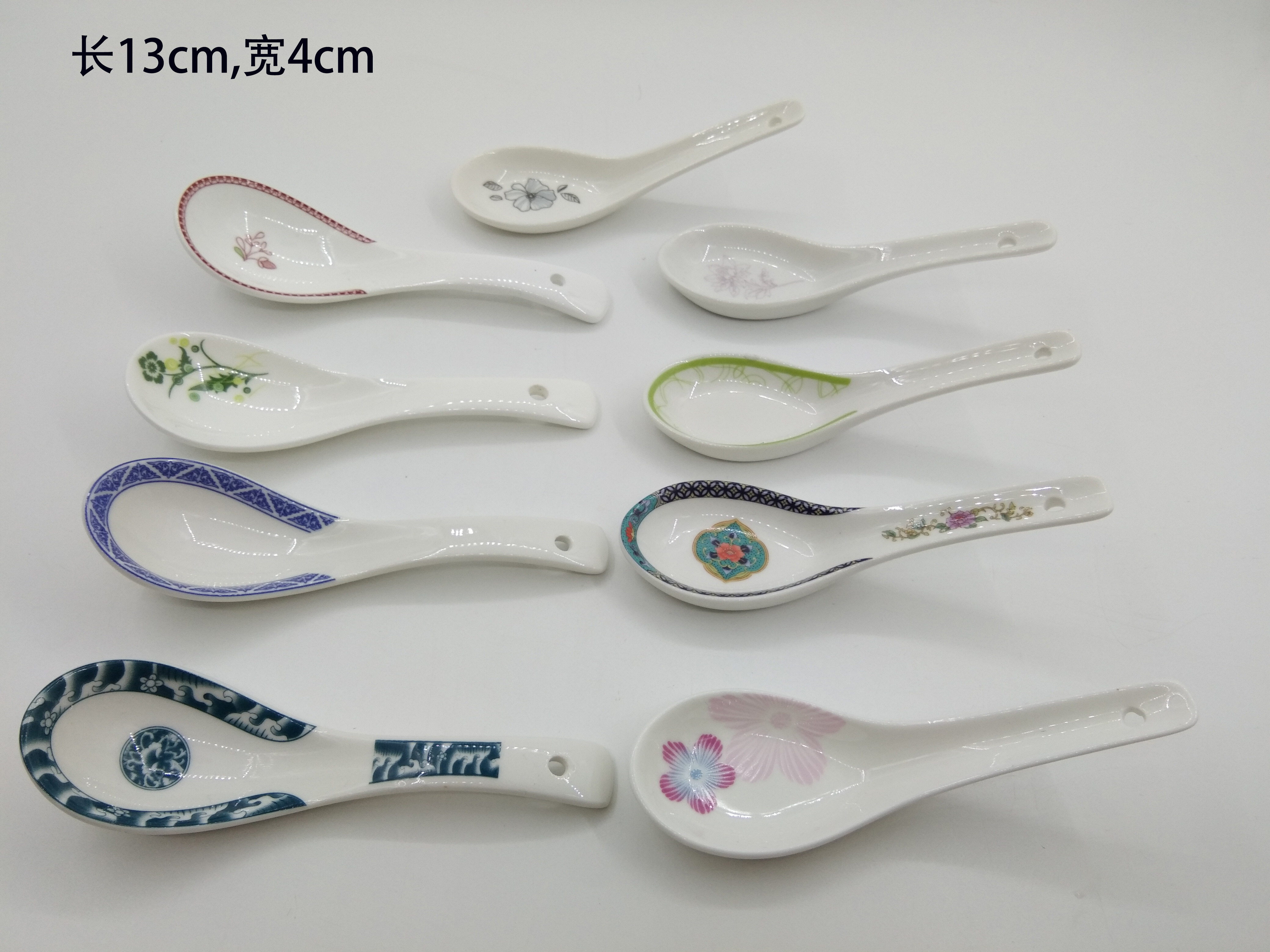 Foreign trade Original single outlet European and American ceramic small soup spoon small tablespoon of small rice spoon glaze