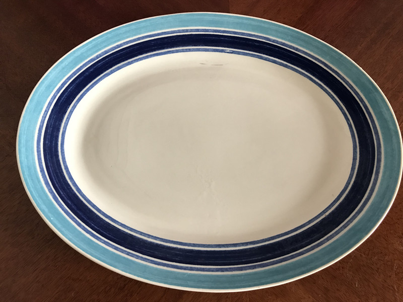 Foreign Trade Original Single Johnson Brothers Italian Circle Turkey Disc Fish Pan Oval Pan Vegetarian pattern