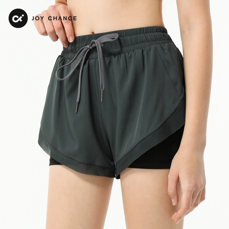 Summer Vacation Two Sports Shorts Women Loose Outside Wearing Running Marathon Speed Dry Anti Walking Light Yoga Pants Fitness Pants