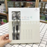 Импортная посуда из нержавеющей стали, подарочная коробка, ложка, палочки для еды, набор, комплект, в корейском стиле, 4 цветов, 2 шт