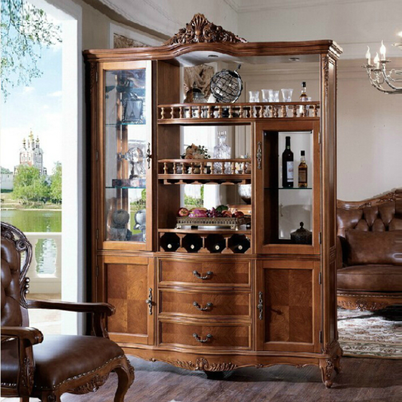 Xinsheng furniture American country wood room cabinet wine cabinet European retro - hall cabinet customized