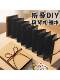 DIY Handmade Accordion Folding Notebook, Kraft Black Card Blank Scrapbook, A4 Vintage Drawing Book, a 50% off Page Notebook