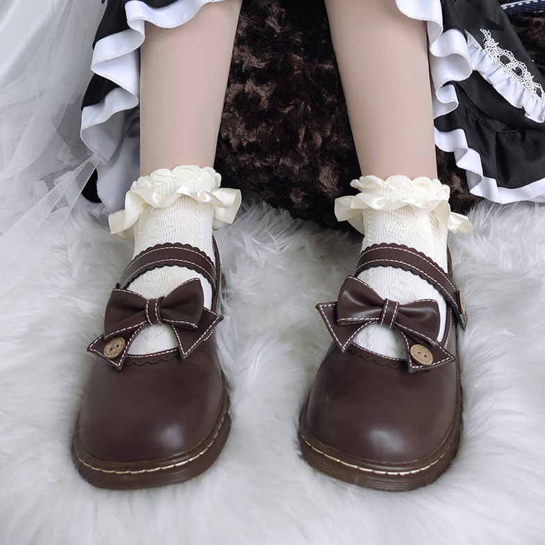 Cute Japanese Lolita socks women's lace lace jk socks light mouth solid color white cotton socks ins tide