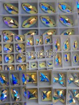 LAITNCOCO Dance Professional Latin Dance Skirt Austrian Drill Scattered Drill Imitation Austrian Drill Hot Drill DIY Drill Forehead Hair Stick Drill